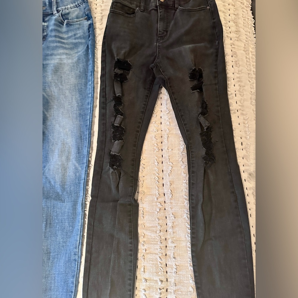 5 PAIR of New York & Co Women SCULPTING skinny jeans!  Sz 6 Tall!! Butt forming - Picture 14 of 16